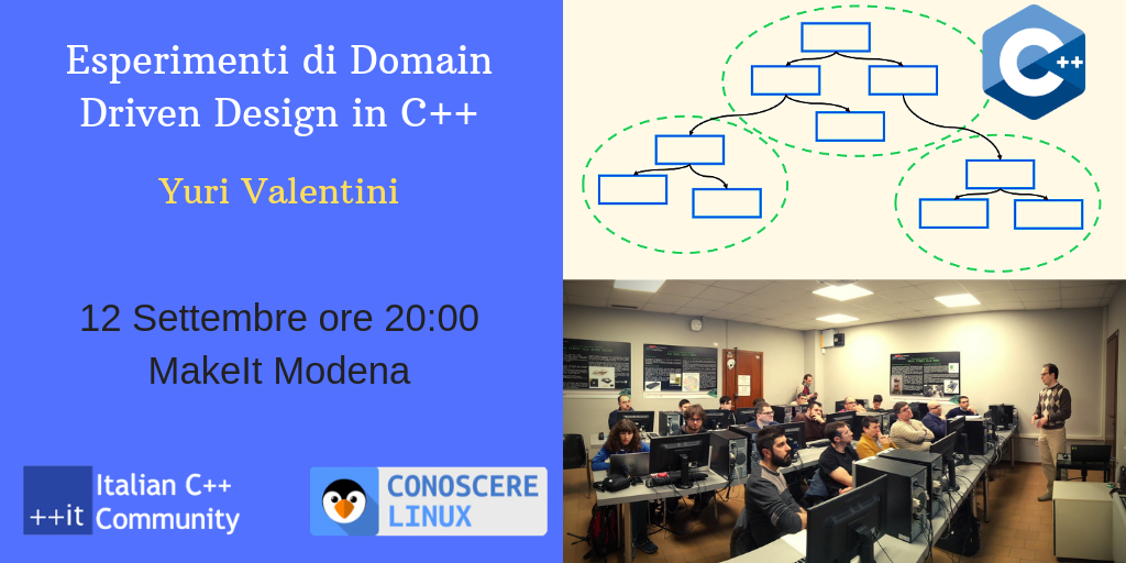 Meetup Settembre / Modena – Esperimenti di Domain Driven Design in C++