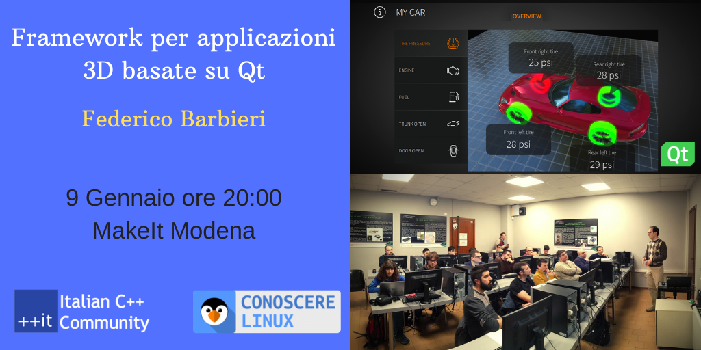 Meetup Gennaio / Modena – Framework per applicazioni 3D basate su Qt