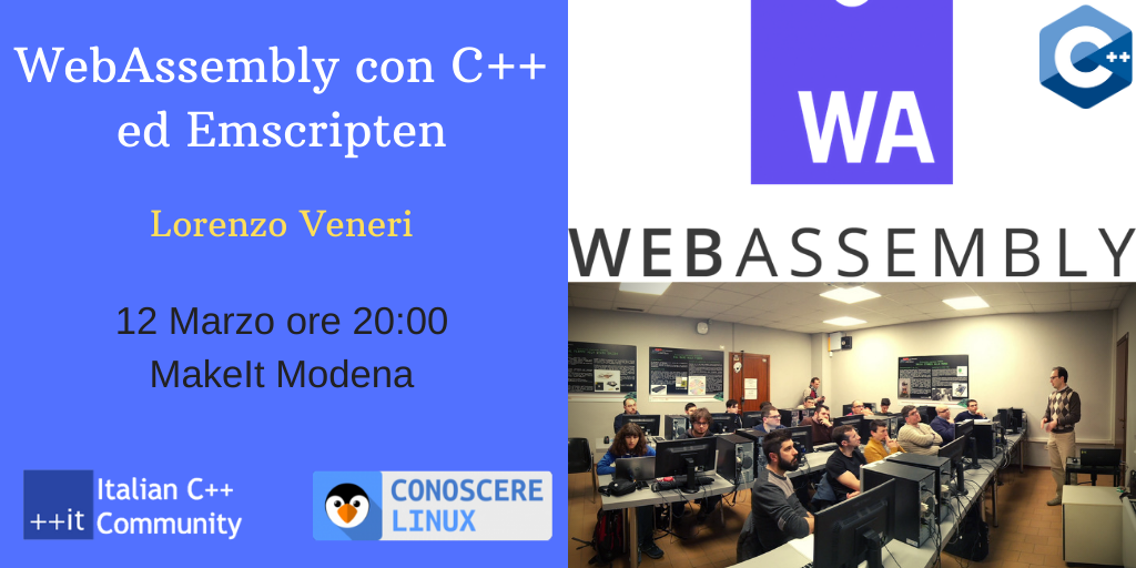 Meetup Modena – WebAssembly con C++ ed Emscripten